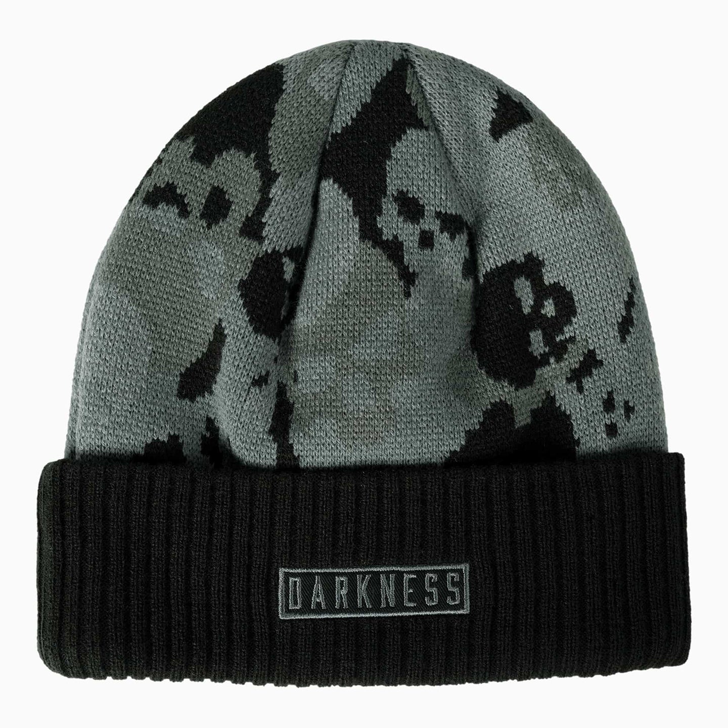 Darkness Skull Camo Cuffed Beanie