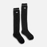 Women's Jacquard Knee Socks - Black