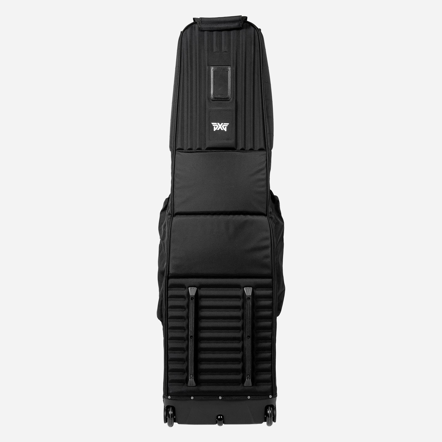 PXG Deluxe Golf Bag Travel Cover featuring full image of the black underside of the travel cover