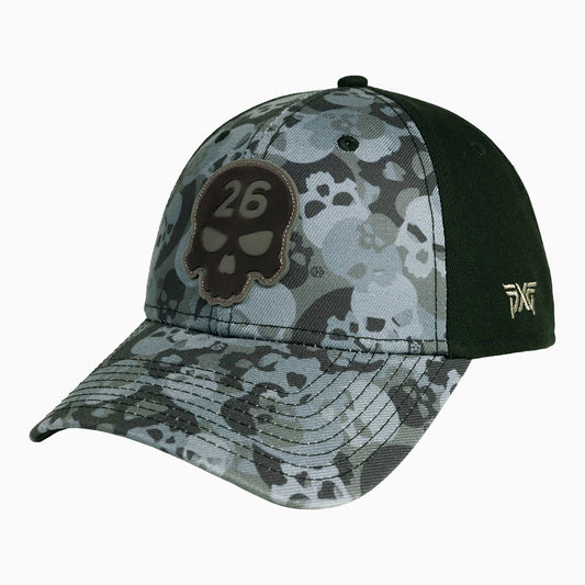 Darkness Skull Camo Stitched Logo 9FORTY Snapback Cap - PXG UK