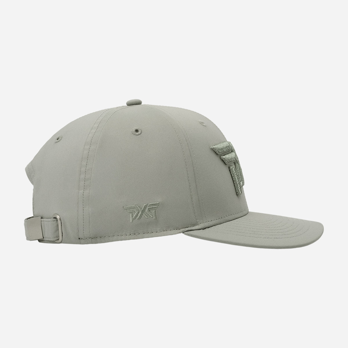 PXG Tonal 6-Panel Structured Low Crown Buckle Closure Cap, Charcoal, product photo 2