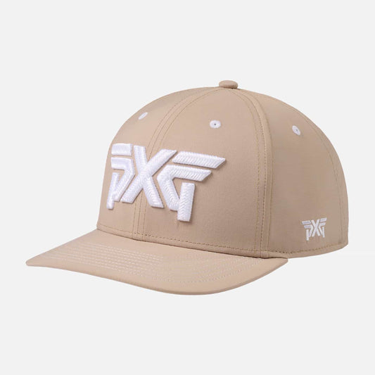 6 Panel Structured Low Crown Snapback - Warm Sand - One Size - PXG UK