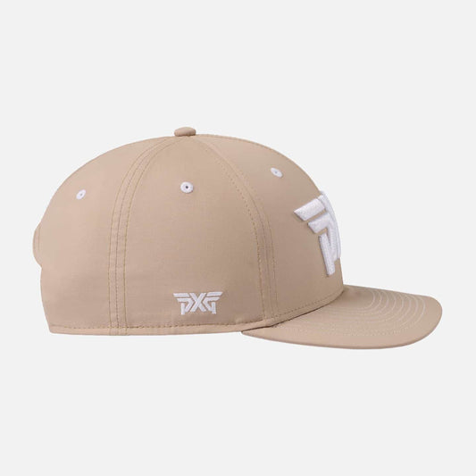 6 Panel Structured Low Crown Snapback - Warm Sand - One Size - PXG UK