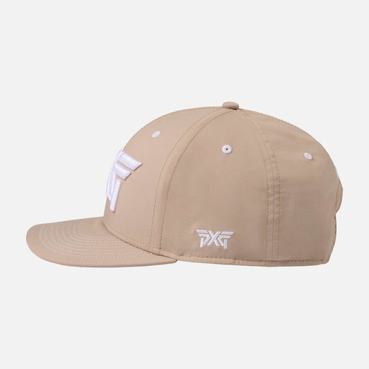 6 Panel Structured Low Crown Snapback - Warm Sand - One Size - PXG UK